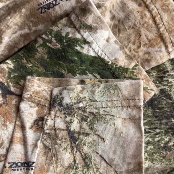 Hunting Zone Men Camo Print Long Sleeve Crew Neck Performance T-Shirts  2XL - Picture 7 of 9